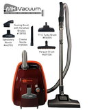 SEBO AIRBELT K2 Canister Vacuum Cleaner - Black Cherry