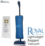 Royal Lightweight Upright Bagged Vacuum - Blue